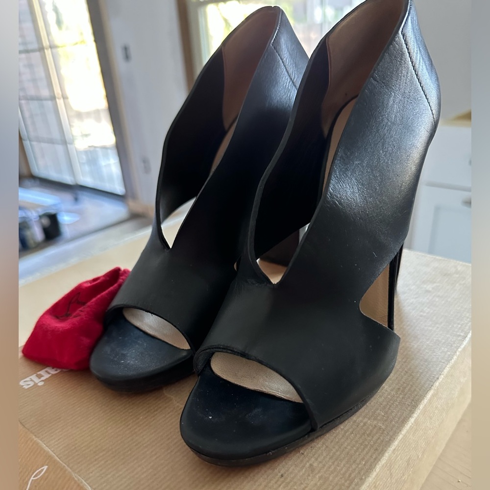 Christian Louboutin Chunky Heel Sandal